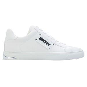 DKNY Womens/Ladies Aelix Faux Leather Lace Up Sneakers / White
